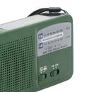 Emergency Weather Radio AM/FM/Siren Radios Solar Hand Crank Powered Green