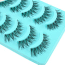 5Pairs Natural Eye Lashes Handmade Messy Natural Cross False Eyelashes set