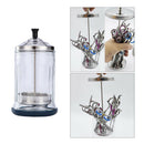 Small Disinfection Jar Sanitizer Jar for Barber Scissors Nipper Manicure