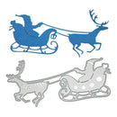 Santa Ride Christmas Metal Cutting Die Stencils DIY Emboss Scrapbook Craft