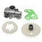 2 Sets Oil Pump Gasket Worm Gear Spur Wheel Fits for Stihl 038 048 380 381 Lawn