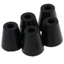 5 Pack 40x38mm Furniture Cabinet Round Rubber Case Feet Anti-Slip Circular