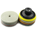 3 In.10 Pcs Diamond Flexible Wet Polishing Disc 1 Pcs M10 Holder For Marble G6O4