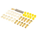 10 x RF SMA Female Jack Coax Connectors with Bulkhead Straight Type Crimp for