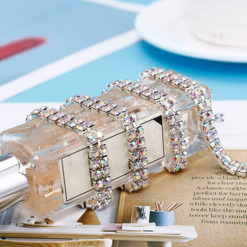 1 Yard Double Row Sparkle Rhinestones Chain DIY Mobile Phone Shell Stickers