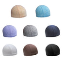Unisex Spandex Dome Caps Flexible Breathable Material Fits Almost All White