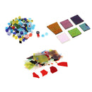 3x 1Oz Dichroic Scraps Film Fusing Glass Confetti COE 90 FOR DIY Microwave Kiln