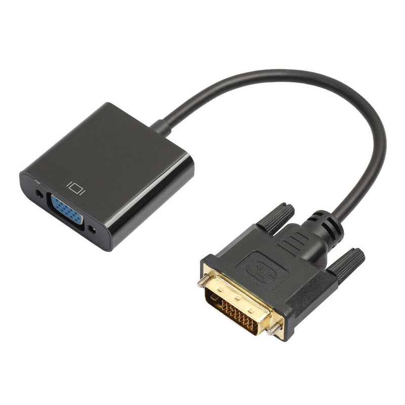 DVI-D 24+1 to VGA HDTV Converter Monitor Cable 1080P for PC Display Card