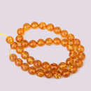 15.5 Inch Strand Mahogany Amber Round Loose Beads 10mm for DIY Necklace Making