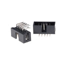 10PCS DC3-10P 2.54mm 2x5 Pin Right Angle Male Shrouded header IDC Socket SEAU