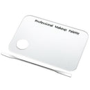 Cosmetic Acrylic Nail Art Makeup Polish Mixing Palette Stainless Steel Spatula,a