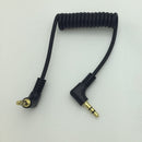 Aux Cable 3.5mm Male to Male Cord L-Shaped Right Angle Car Audio Headphone Jack