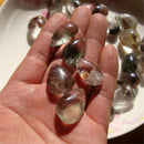 Natural Ghost Phantom Quartz Crystal Gems Specimen Healing Pendant T