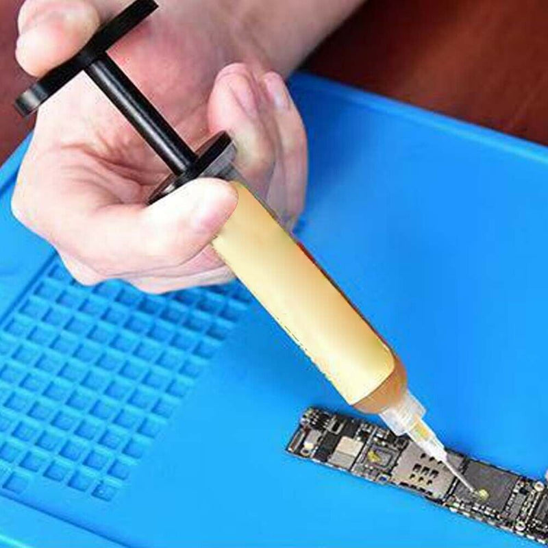 Aluminum Alloy Solder Flux Paste Needle Booster Phone Repair Syringe Pusher