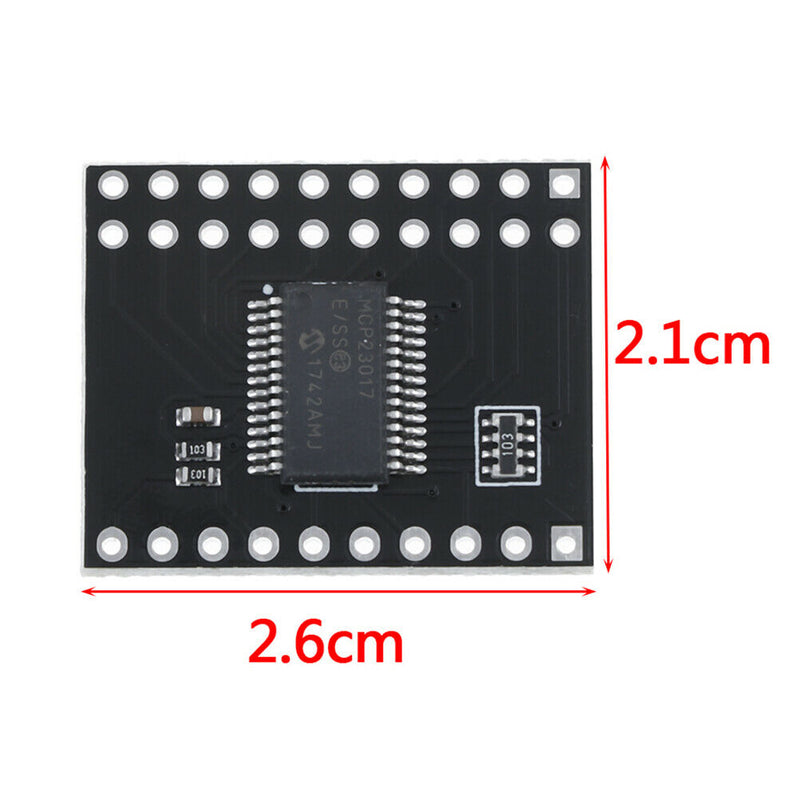 MCP23017 serial Interface module IIC I2C 16-bit I/O expander pins 10mhz Bj