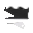 8.5cm Surfboard Wax Comb SUP Surf Board Wax Remove Comb with Fin Key Black