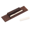 Beige Bone Saddle Nut Slotted Rosewood Bridge for Uke Ukulele Guitar Parts