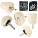 5 PCS Buffing Pad Polishing Mop Car Wheel Buffer Polisher Kit Drill Attachment