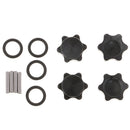 Wheel 17mm Hex Hub 30mm Extension Adapter Combiner for 1/8 HSP RC Car Black