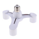 2PACK 3/4 in 1 E27 Base Socket Splitter Light Bulb Adapter For Photo Studio