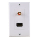 1X(Hdmi 1.4 Audio Socket Panel Female To Female Hdmi Hifi Sound Plug Outlet