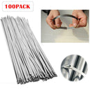 100 Pcs 304 Stainless Steel Exhaust Wrap Coated Metal Locking Cable Zi FBS