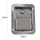 Stainless Steel Paddle Latch with Keys for Trailer Tool Box Door Lock (1pc)