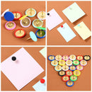 30pcs Round Push Pins Round Head Thumbtack For Board Map Office School Decor