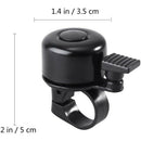 Bicycle Bell for Safety Cycling Metal Ring Black Bike Bell Horn Sound Alarm E5R8