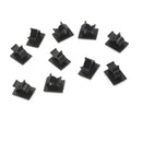 10x Cable clips adhesive cord black wire holder organizer clamp OZ