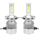 2Pcs 30W H4 LED COB Car Headlight Head Lamp Bulbs 6500K 8000LM Bright Foglight