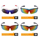 Polarized Cycling Glasses Sports Fishing UV400 Sunglasses Goggles White