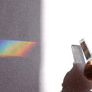 8cm Optical Glass Triple Triangular Prism Physics Teaching V1B1 Light S Spe N8S1