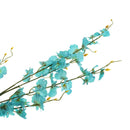 10pcs Artificial Butterfly Orchid Real Touch Flowers Xmas Room Decor Blue
