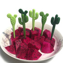 6pcs/pack Cactus Fruit Forks Dessert Forks Toothpick Kids Tableware Food PicksJR