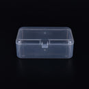 New Small Transparent Plastic Storage Box clear Square Multipurpose display S Hn