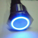 12mm 3V Blue LED Momentary Mini Stainless Steel Push Button Switch