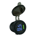 3A QC 3.0 USB Car Charger Power Socket Adapter for Motorcycle Boat (Blue)