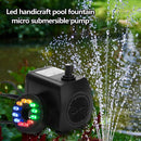 12 LED Light 15W Aquarium Fountain Pump Fish Tank Submersible Water Pump