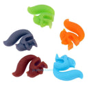 5pcs Silicon Wine Glass Label Novelty Squirrel Identification Cup Recognizer