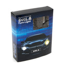 1pair BAU15S 42-LED 2835 SMD 50W Dual-Color Switchback DRL Turn Signal Light Kit