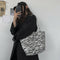 Zebra Animal Pattern Handbags Women Large Capacity Portable Totes Lady Shoulder