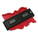 2 Pieces 120mm Irregular Profile Measuring Gauge Contour Duplication - Red