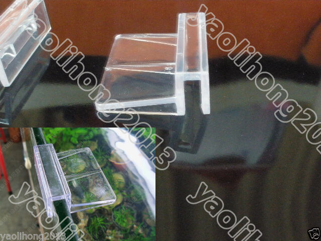 4 Pcs New Aquarium Tank Glass Cover Plastic Clip 6MM Support Holders x