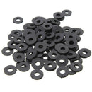 M3 x 6mm x 1mm Nylon Flat Insulating Washers Gaskets Spacers Black 200PCS T3B4
