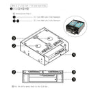 5.25 to 2.5 3.5 inch Bay Hard Disk Drive HDD Bracket Holder SSD Adapter .