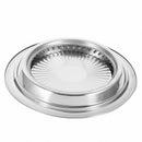 Indoor Outdoor BBQ Smokeless Stovetop Grill Non-stick Roasting Pan Round New rty