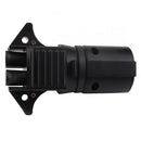 New 7 Blade to 5 Flat and 4 Flat Adapter for RV Trailer Ship Black