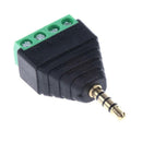 10x3.5mm 1/8" TS Mono Male Plug to AV 2 Pin Connector Headphone Jack