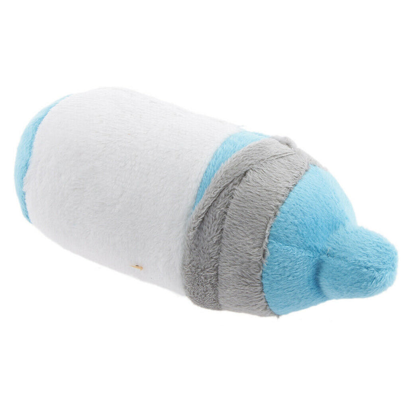 2 pcs NEW Tough Plush Squeaky Baby Bottle Toys Dog/Puppy/Cat Pets Supplies